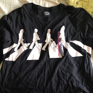 Beatles abbey road long sleeve crop top